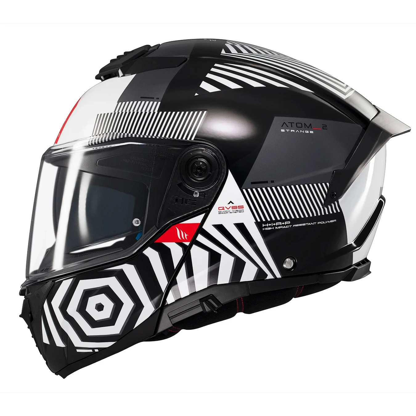 Шолом MT Atom 2 SV Strange B2 Black/White