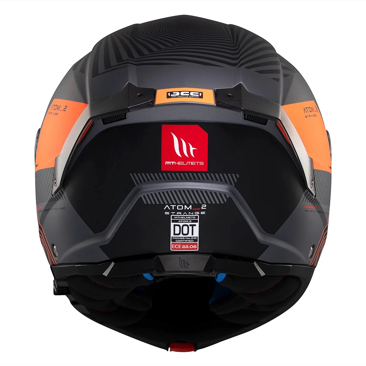 Шолом MT Atom 2 SV Strange C4 Black/Orange