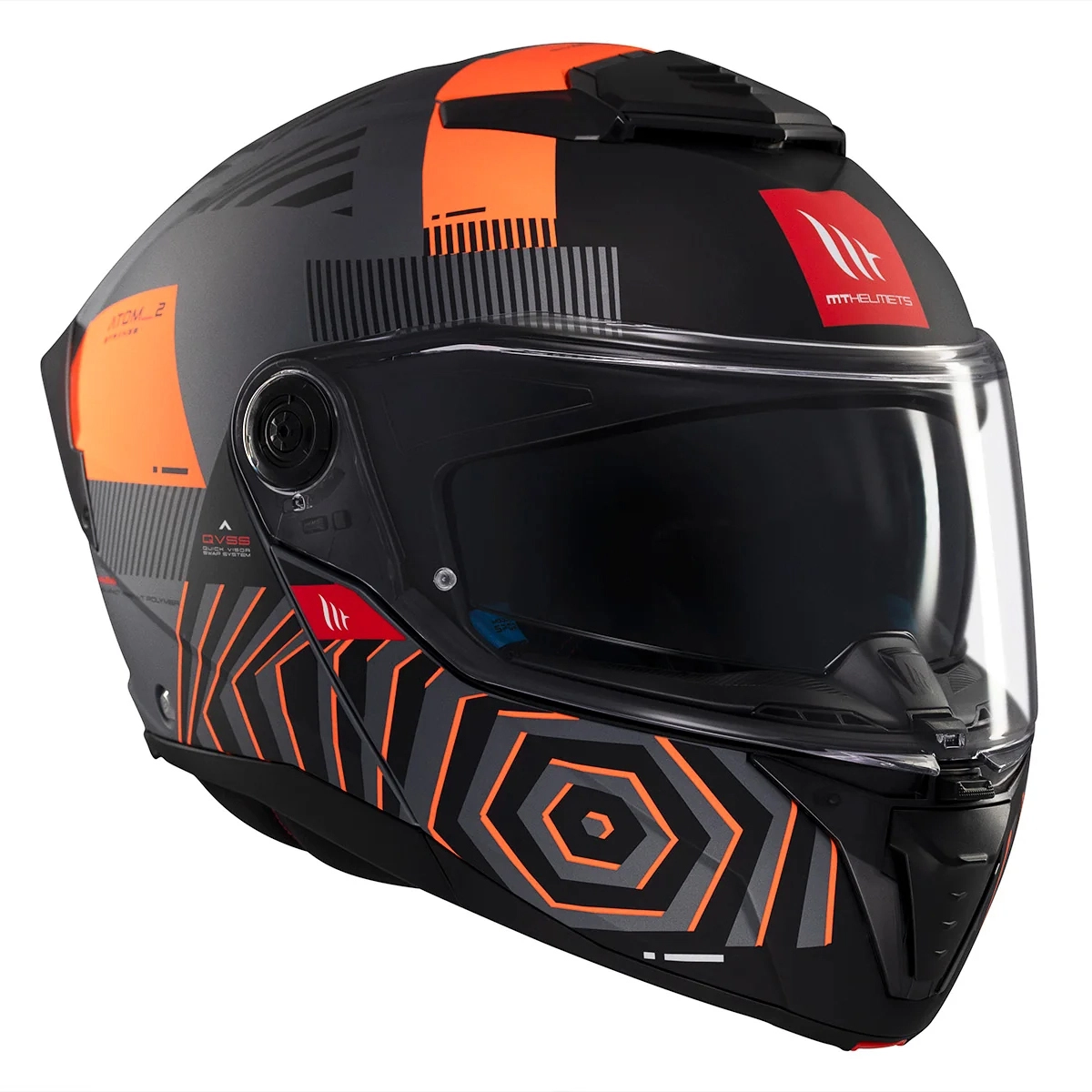 Шолом MT Atom 2 SV Strange C4 Black/Orange
