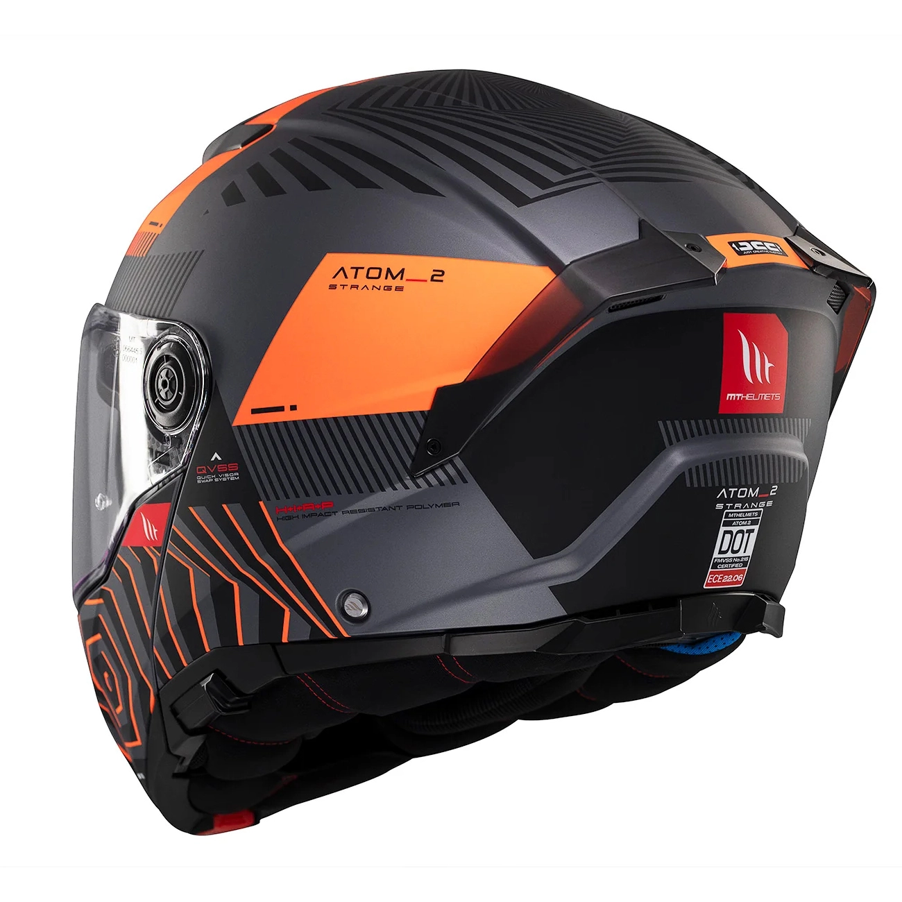 Шолом MT Atom 2 SV Strange C4 Black/Orange