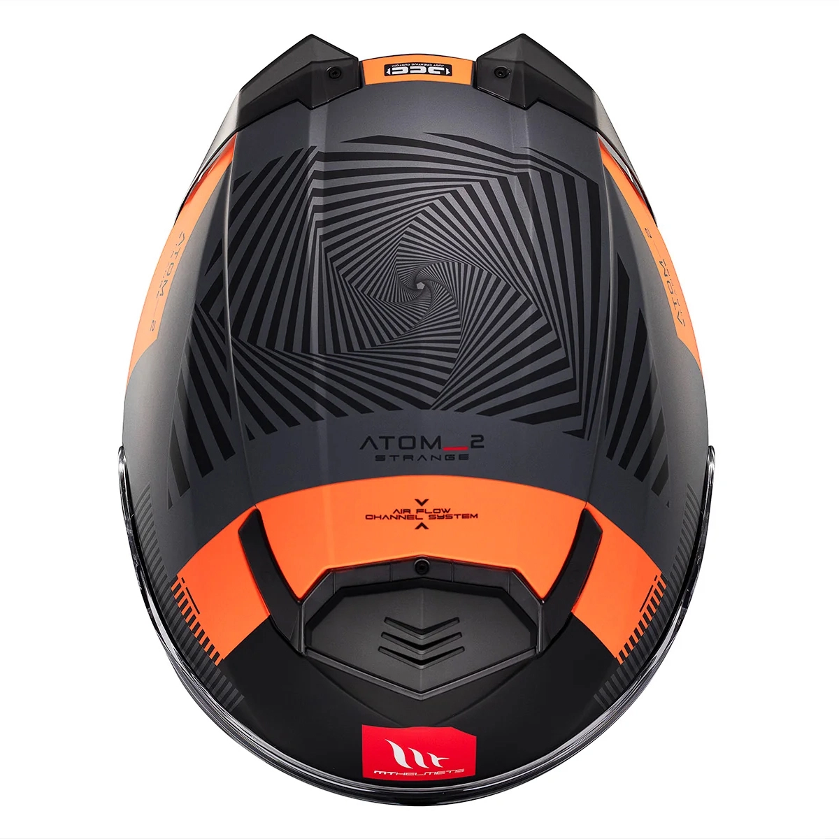 Шолом MT Atom 2 SV Strange C4 Black/Orange