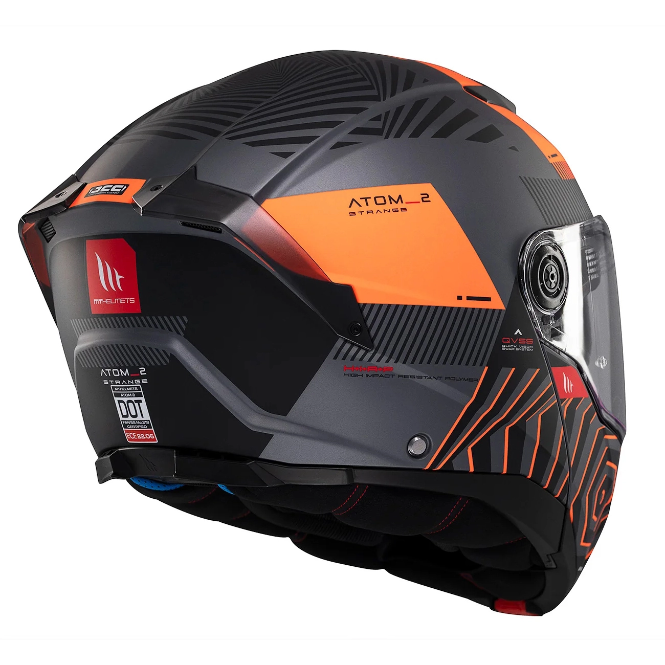 Шолом MT Atom 2 SV Strange C4 Black/Orange