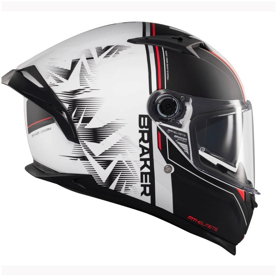 Шлем MT Braker SV Charm A1 Black/White