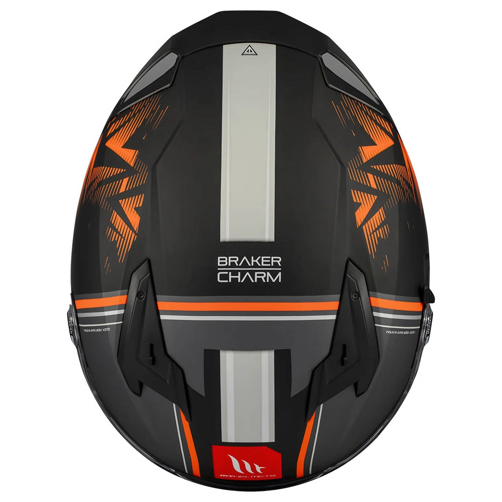 Шолом MT Braker SV Charm B4 Black/Orange