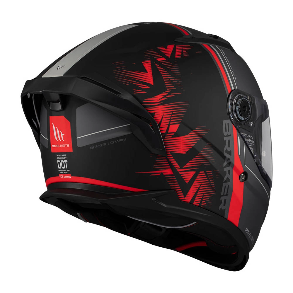 Шолом MT Braker SV Charm B5 Black/Red