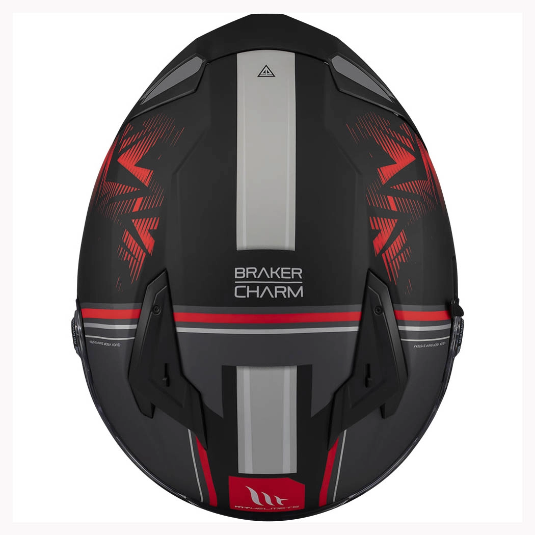 Шолом MT Braker SV Charm B5 Black/Red
