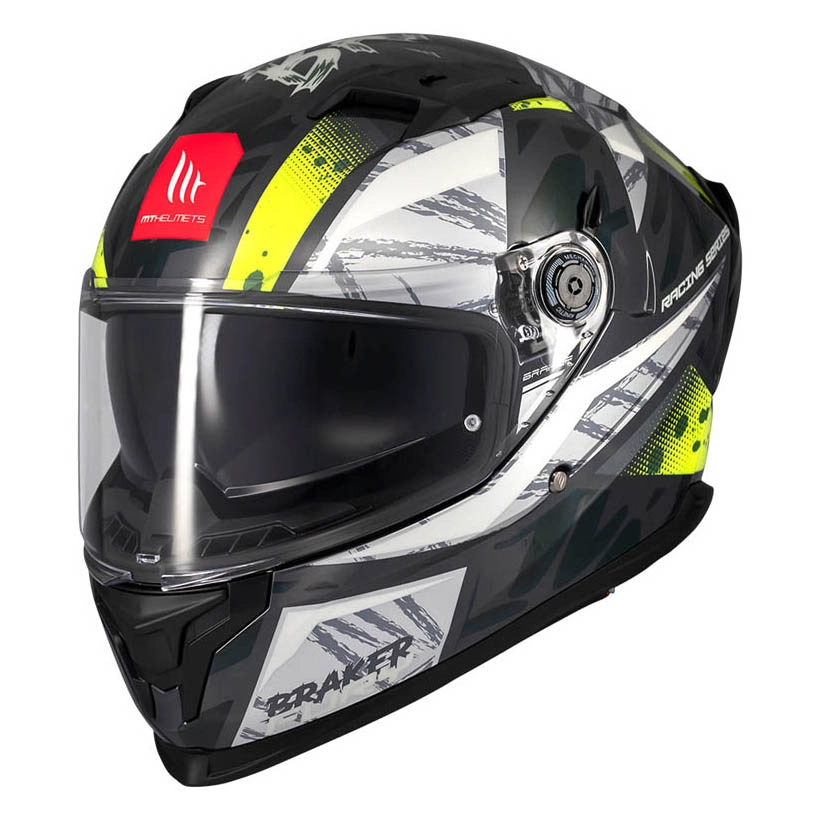 Шолом MT Braker SV Fury C6 Black/White/Yellow