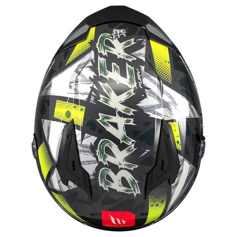 Шолом MT Braker SV Fury C6 Black/White/Yellow