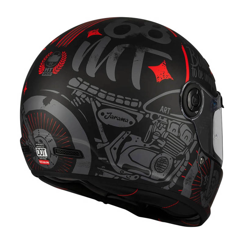 Шолом MT Jarama SV Art E5 Black/Red
