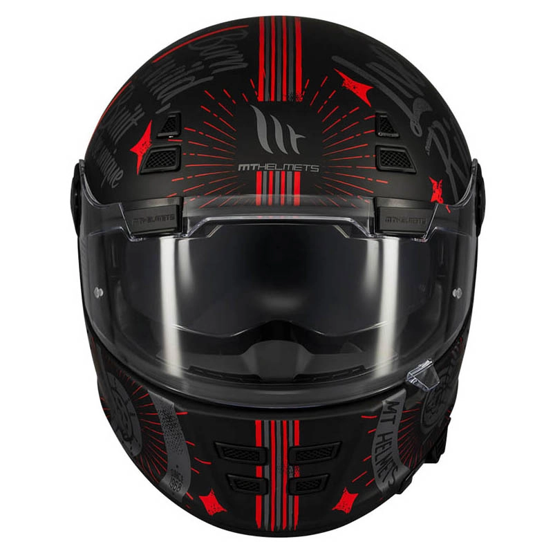 Шолом MT Jarama SV Art E5 Black/Red