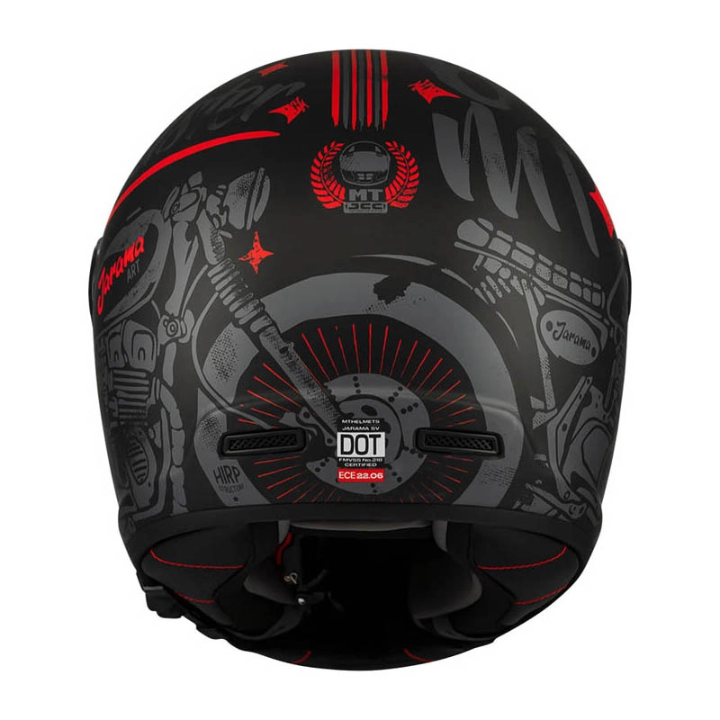 Шолом MT Jarama SV Art E5 Black/Red