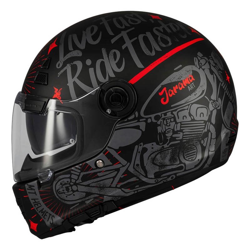 Шолом MT Jarama SV Art E5 Black/Red