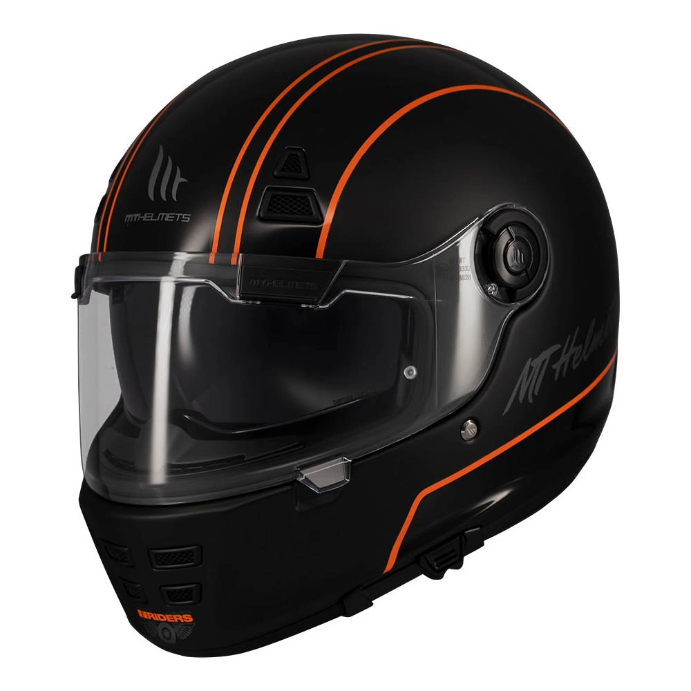 Шолом MT Jarama SV Wild B1 Black/Orange