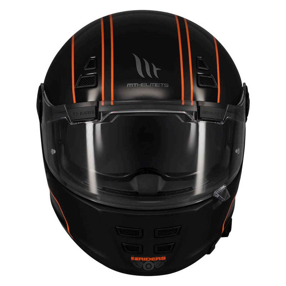Шолом MT Jarama SV Wild B1 Black/Orange
