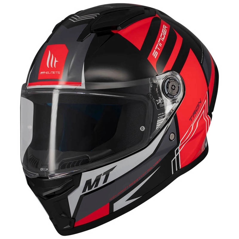 Шолом MT Stinger 2 Tron B15 Black/Red