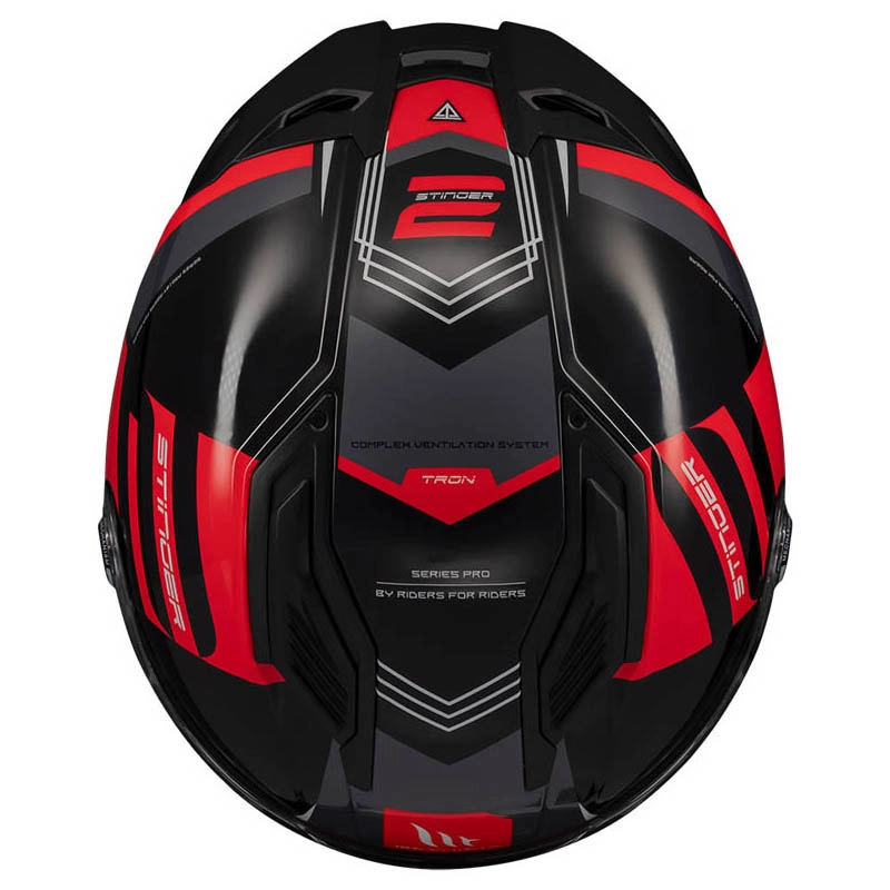 Шолом MT Stinger 2 Tron B15 Black/Red