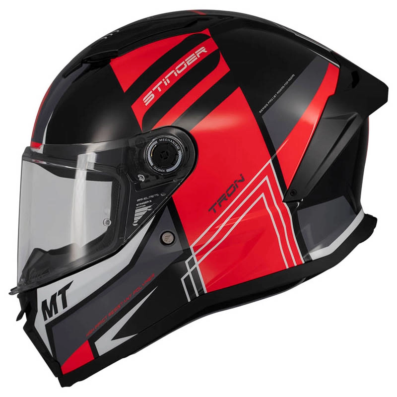 Шолом MT Stinger 2 Tron B15 Black/Red