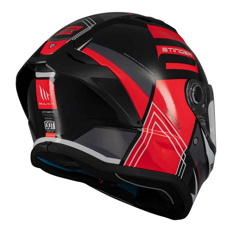 Шолом MT Stinger 2 Tron B15 Black/Red