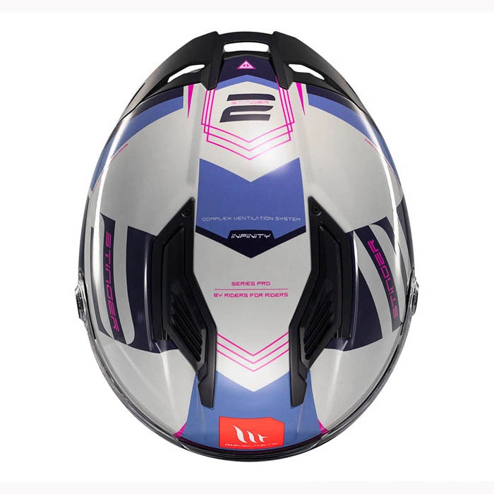 Шолом MT Stinger 2 Tron C8 Grey/Black/Purple