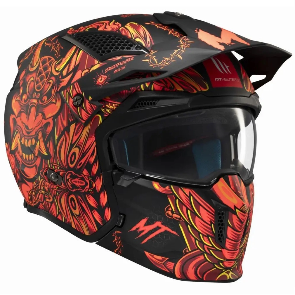 Шлем MT Streetfighter SV Hellish Red Matt