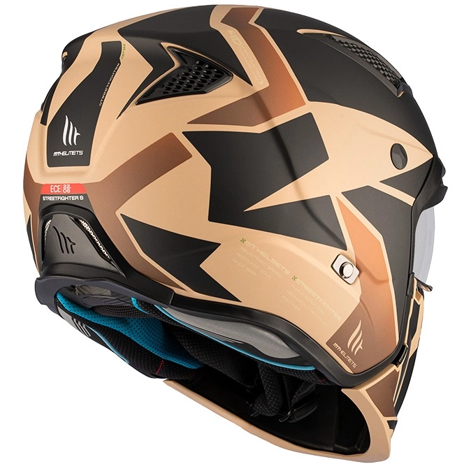Шолом MT Streetfighter SV S P1R Brown/Black