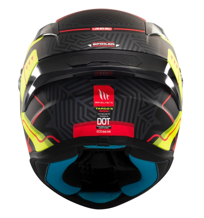Шолом MT Targo S Brik C3 Black/Yellow/Red