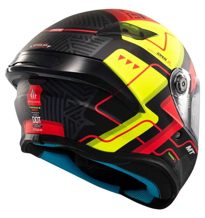 Шолом MT Targo S Brik C3 Black/Yellow/Red