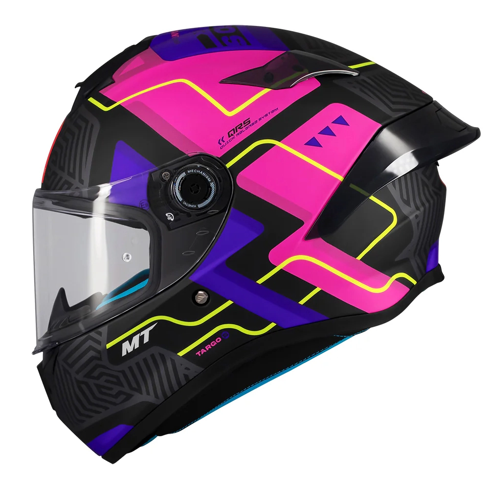 Шлем MT Targo S Brik C8 Black/Pink