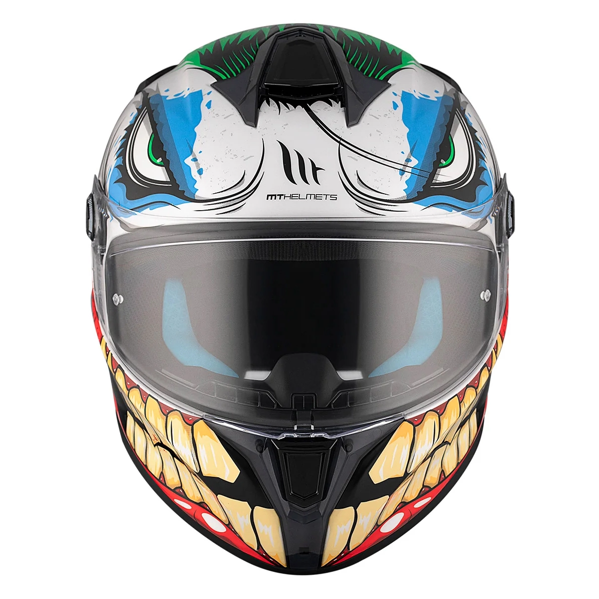 Шолом MT Targo S Joke A5 White/Black/Red
