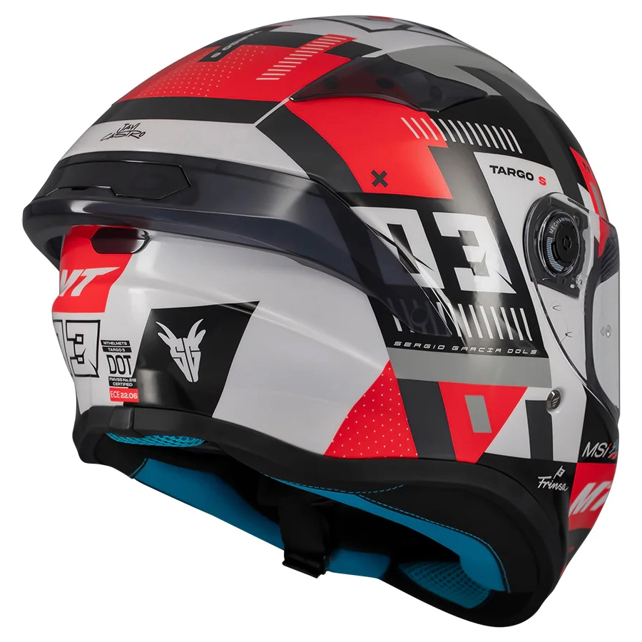 Шолом MT Targo S Sergio Garcia 2024 B5 Grey/Black/Red