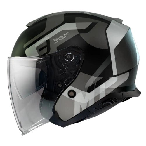 Шолом MT Thunder 3 Jet Silton B2 Black/Grey