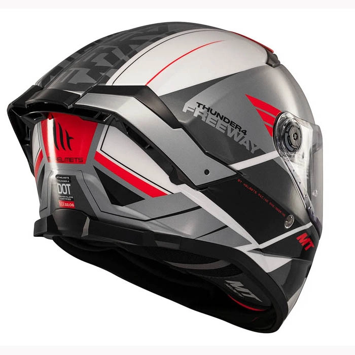 Шолом MT Thunder 4 SV Freeway A5 Grey/Red