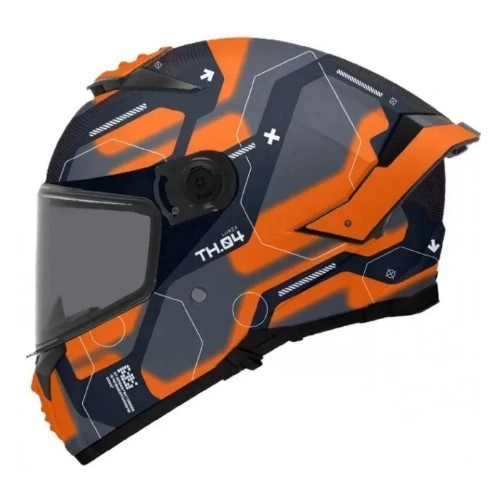 Шолом MT Thunder 4 SV Lumex C24 Black/Grey/Orange