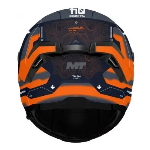 Шолом MT Thunder 4 SV Lumex C24 Black/Grey/Orange