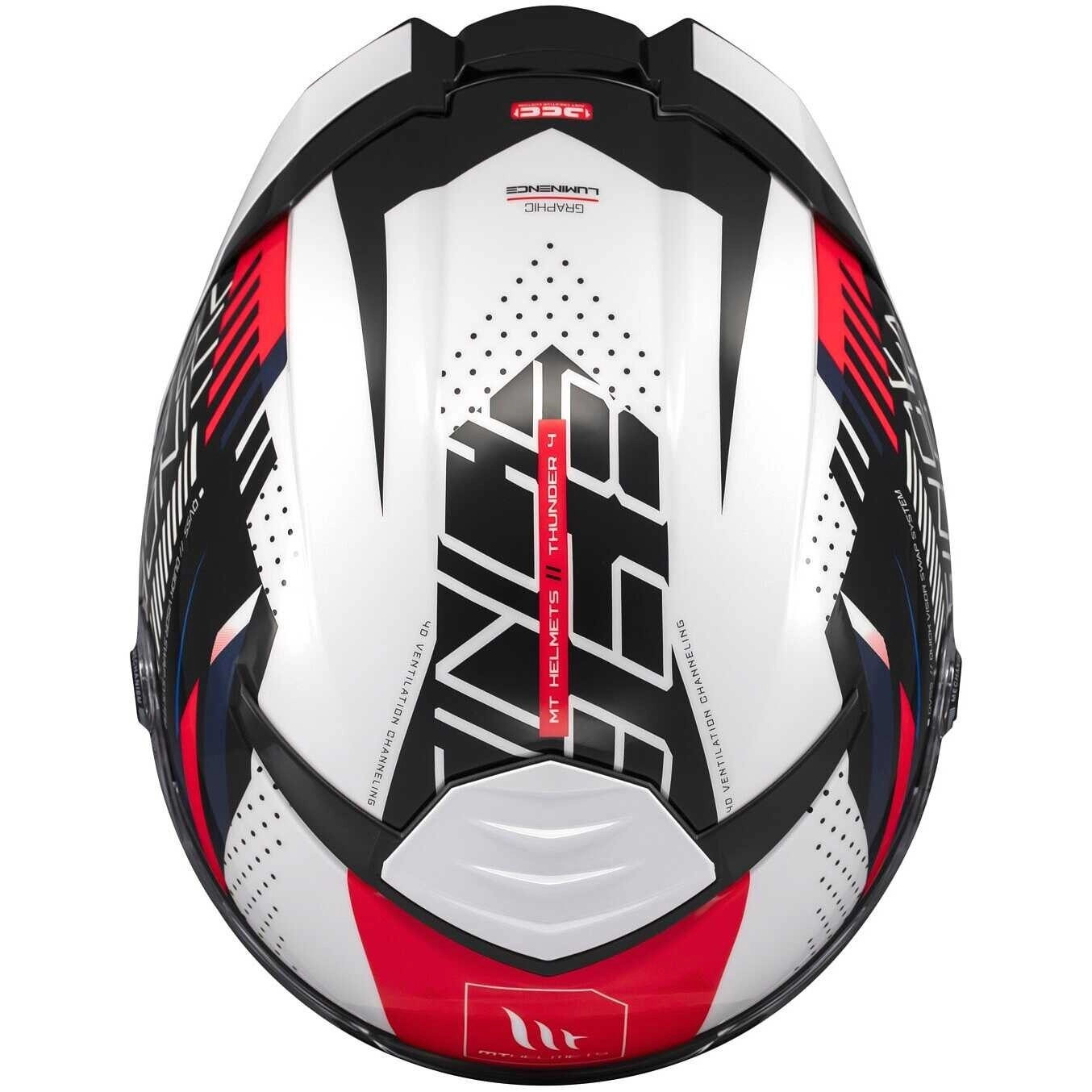 Шолом MT Thunder 4 SV Luminence A17 White/Blue/Red