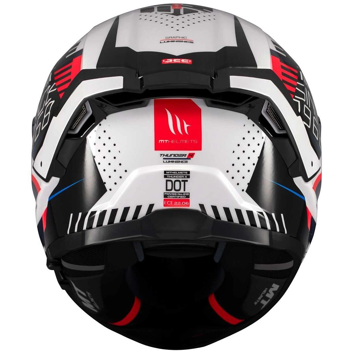 Шолом MT Thunder 4 SV Luminence A17 White/Blue/Red
