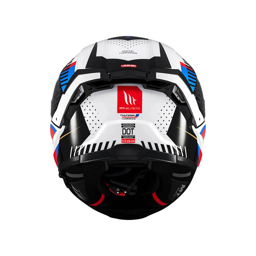 Шолом MT Thunder 4 SV Luminence A7 White/Black/Blue