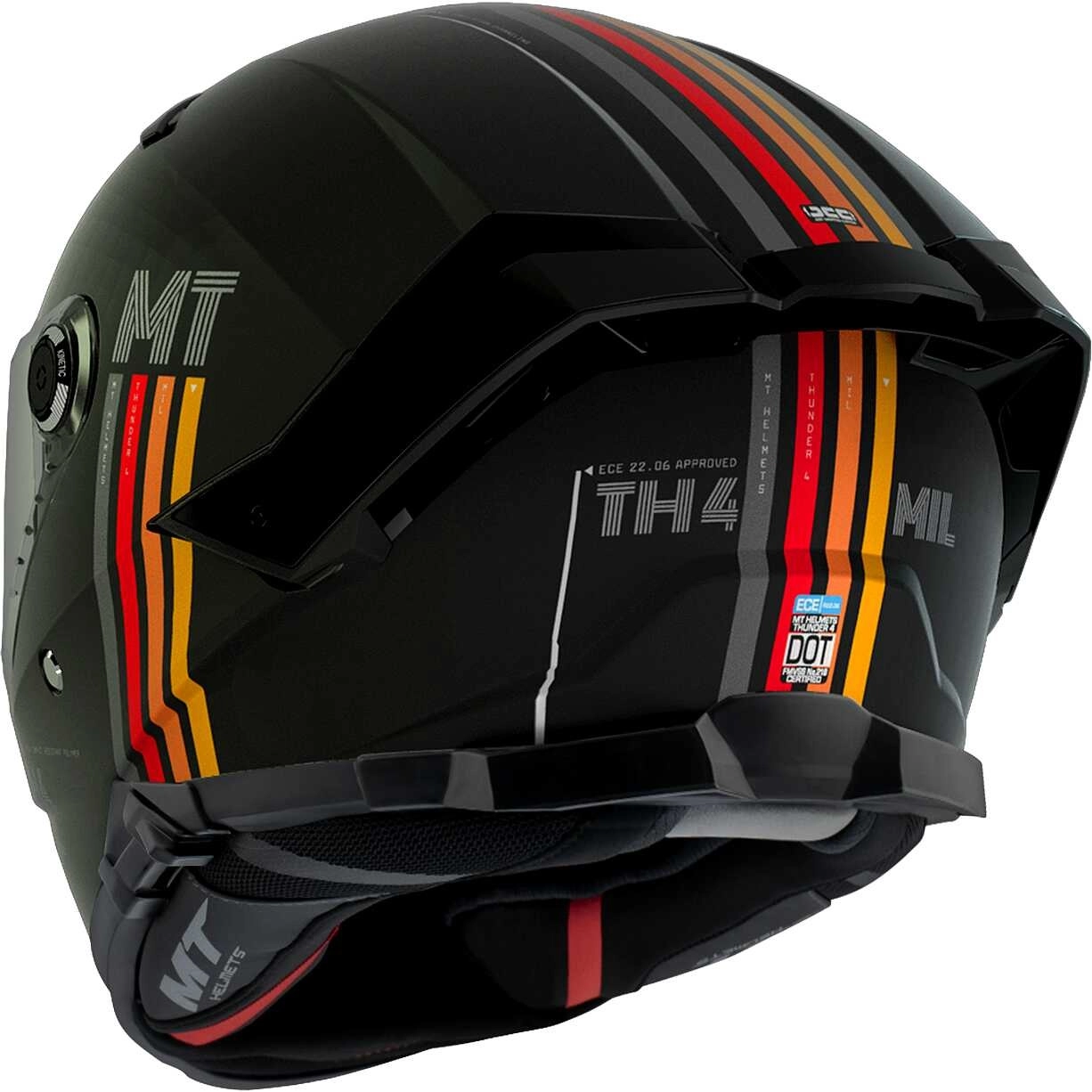 Шолом MT Thunder 4 SV Mil Black Matt