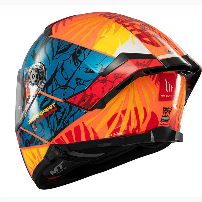 Шолом MT Thunder 4 SV Rainforest C4 Orange/Blue