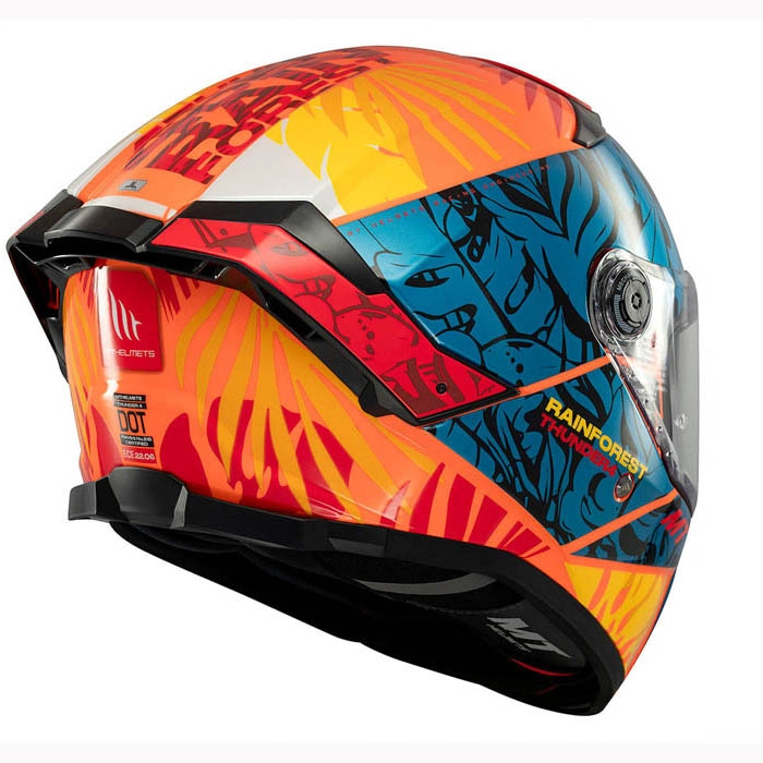Шолом MT Thunder 4 SV Rainforest C4 Orange/Blue