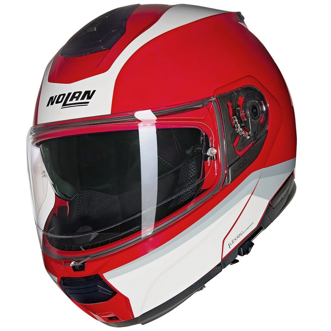 Шолом Nolan N100-6 Incognito White/Red