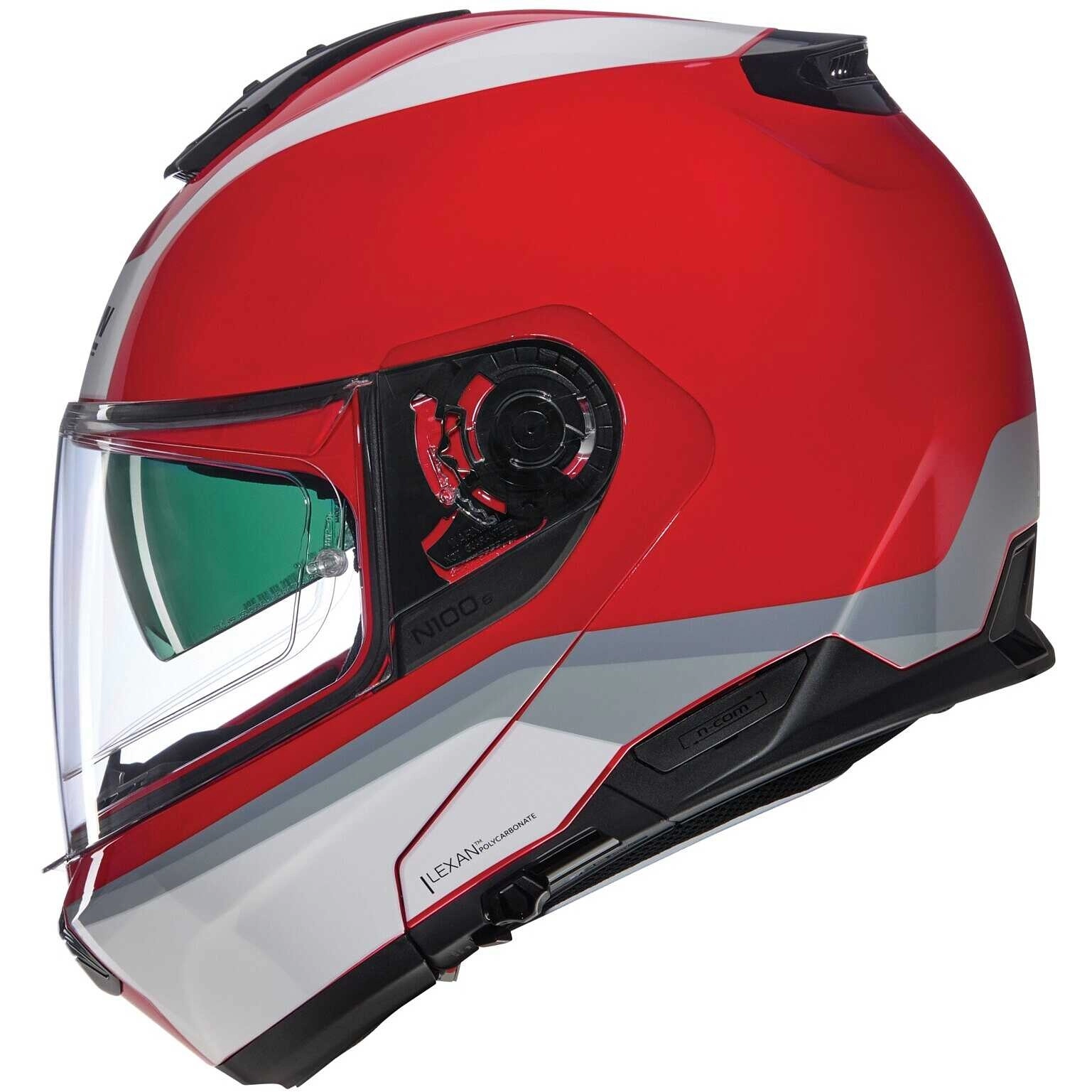 Шолом Nolan N100-6 Incognito White/Red