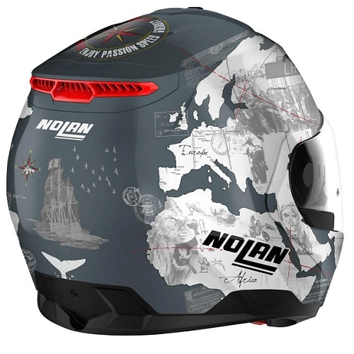 Шолом Nolan N100-6 Legend Checa N-Com Black/Grey