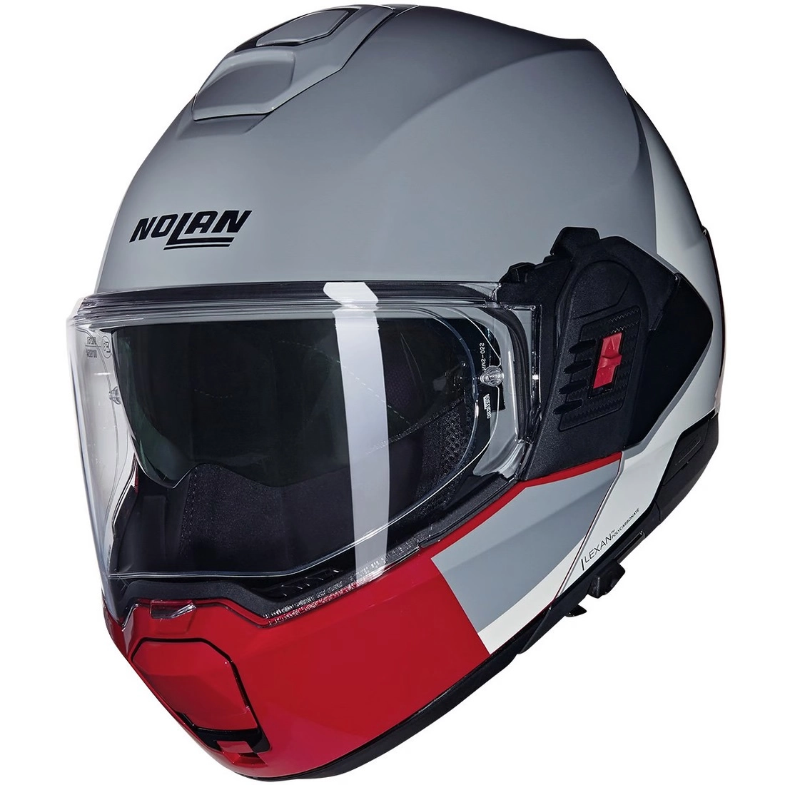 Шолом Nolan N120-1 Grafo Grey/Red