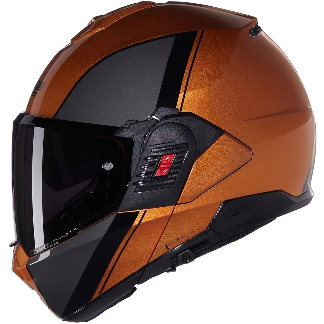 Шолом Nolan N120-1 Verniciatura Speciale Black/Orange