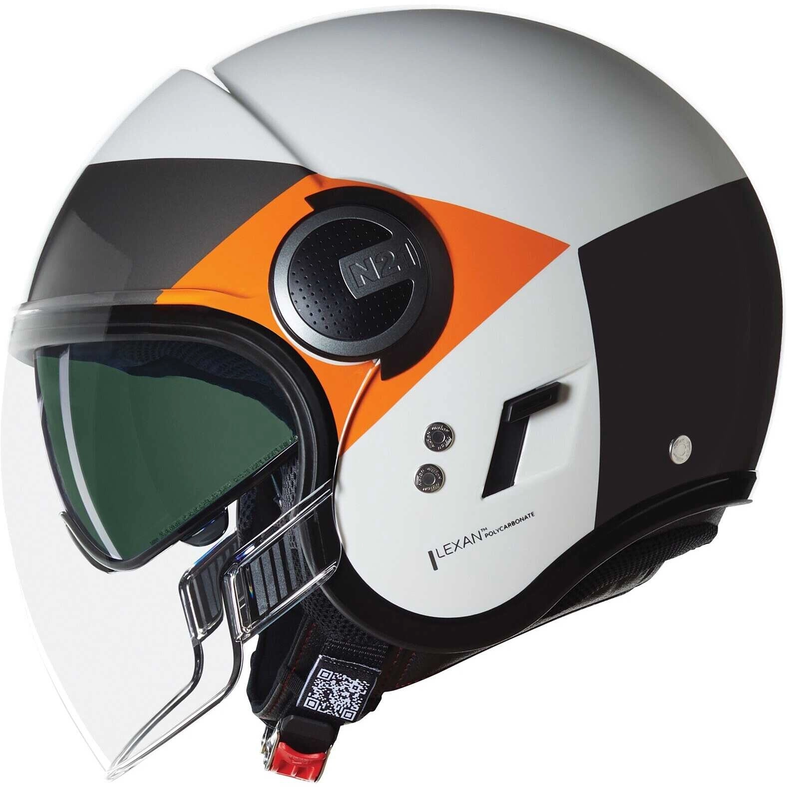 Шолом Nolan N21 Visor 06 Onrico White/Silver/Orange