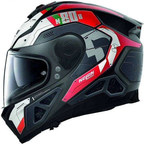 Шолом Nolan N80-8 Starscream N-Com Black/Red/White