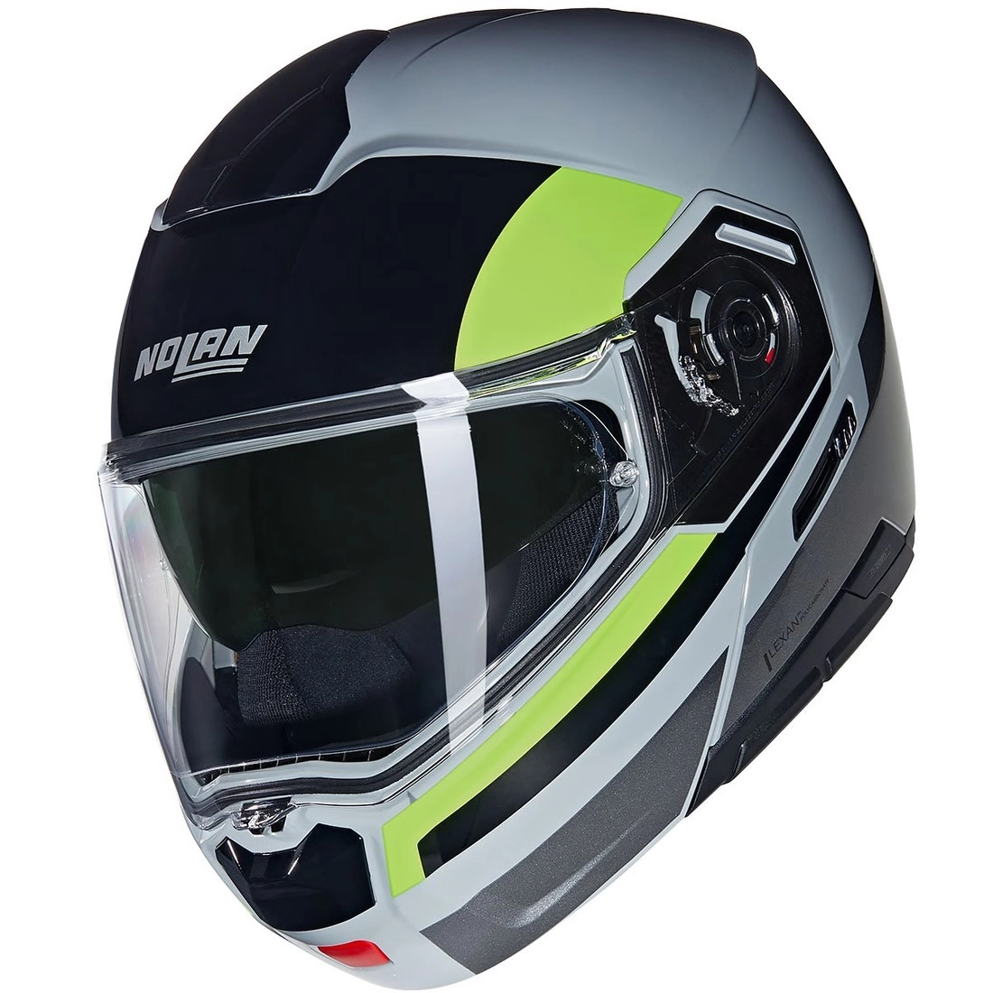 Шолом Nolan N90-3 06 Roboto Grey/Black/Green