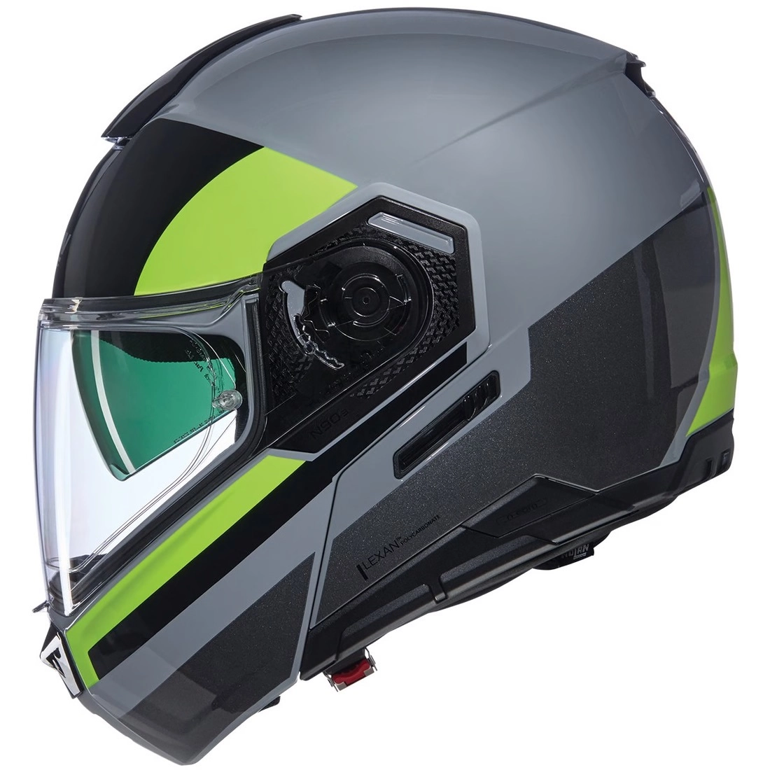 Шолом Nolan N90-3 06 Roboto Grey/Black/Green
