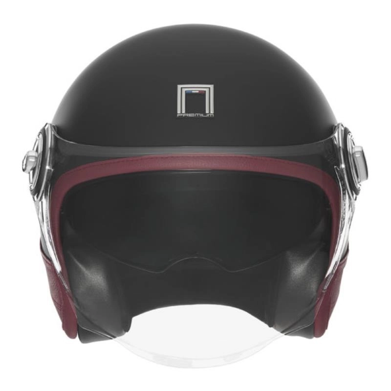 Шолом NOX Heritage Leather Black/Red
